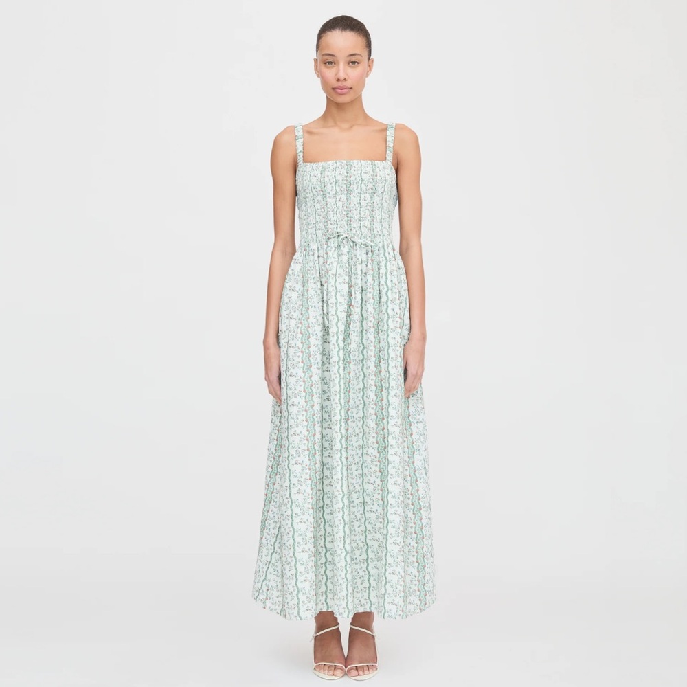 Hill House Anita Nap Dress Green Provence